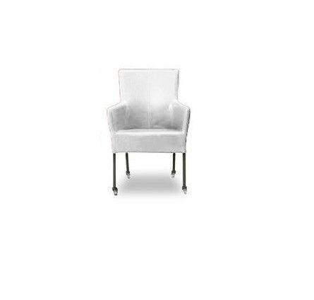 Eetkamerstoel Suske - eetkamerstoelen - Wit, Huis en Inrichting, Stoelen, Wit, Nieuw, Leer