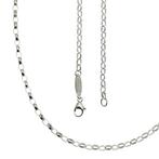 Zilveren lange jasseron ketting | 69 cm, Sieraden, Tassen en Uiterlijk, Kettingen, Gebruikt, Zilver, Zilver, Verzenden