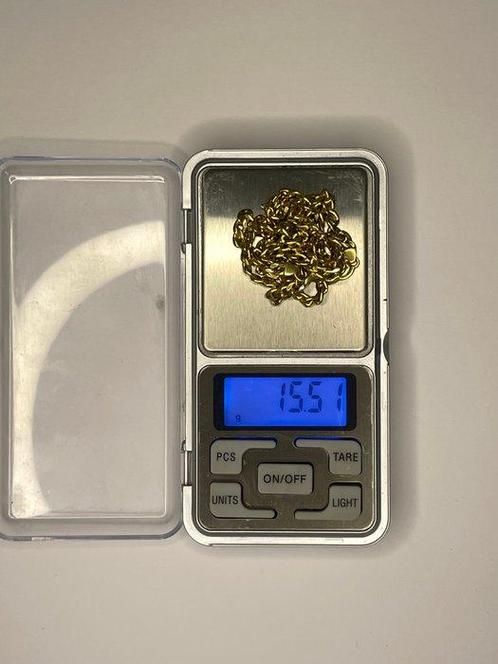 Halsketting - 18 karaat Geel goud, Sieraden, Tassen en Uiterlijk, Kettingen