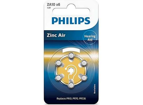Philips Zink Batterijen – Set van 6 – 1.4V – 90 mAh, Audio, Tv en Foto, Accu's en Batterijen, Nieuw, Verzenden