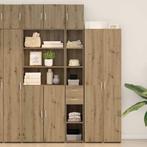 vidaXL Opbergkast met lade 2 pcs Artisan Eiken 30 x 42,5 x, Huis en Inrichting, Kasten | Buffetkasten, Minder dan 50 cm, Nieuw