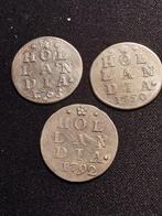 Nederland, Holland 2 Stuivers 1792, 1763, 1750 (Zonder