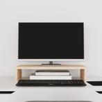 vidaXL Monitorstandaard 50x27x10 cm massief grenenhout, Verzenden, Nieuw