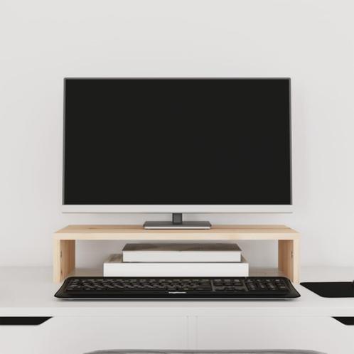 vidaXL Monitorstandaard 50x27x10 cm massief grenenhout, Computers en Software, Overige Computers en Software, Nieuw, Verzenden