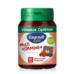 2x Dagravit Natural Kids Multivitaminen Framboos 60 kauwtabl, Nieuw, Verzenden