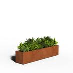 Cortenstaal Plantenbak Rechthoek | Gelast | 200 x 40 x 40, Tuin en Terras, Verzenden, Nieuw