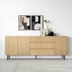 *WOONWINKEL* Eleonora Thomas Modern Dressoir Van Licht Eiken, Huis en Inrichting, Kasten | Dressoirs, Verzenden, Nieuw