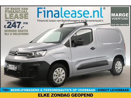 Citroën Berlingo 1.6 BlueHDI L1H1 Marge Airco 3Pers €247pm, Auto's, Bestelauto's, Lease, Handgeschakeld, Diesel, Citroën, Zilver of Grijs