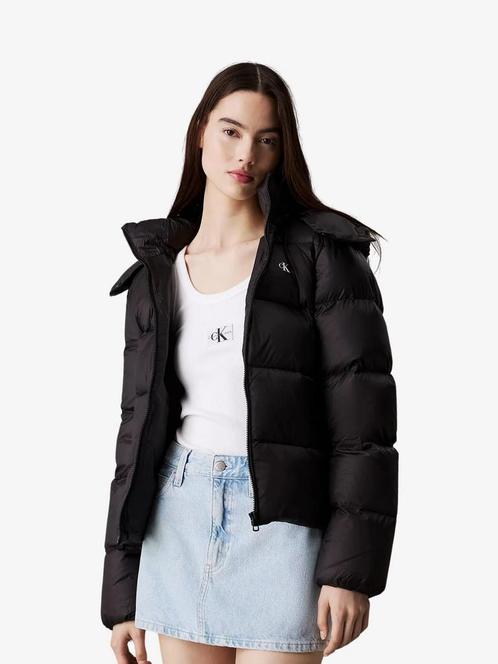 -20% Calvin Klein  Calvin Klein Mw down short puffer, beh  m, Kleding | Dames, Jassen | Winter, Zwart, Nieuw, Verzenden