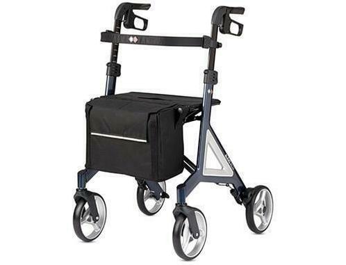 Opvouwbare Alevo Alu Rollator aluminium Marineblauw (Nieuw), Diversen, Verpleegmiddelen, Nieuw, Ophalen of Verzenden