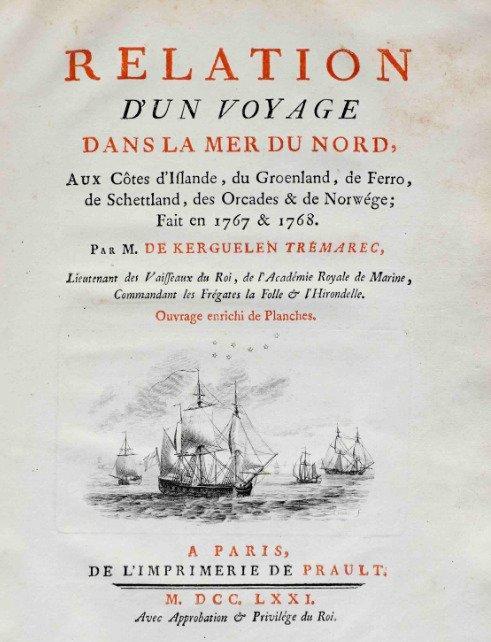 Yves-Joseph De Kerguelen-Tremarec - Relation dun voyage, Antiek en Kunst, Antiek | Boeken en Bijbels