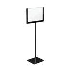 Display A6 zwart op statief ST0043.BLACK