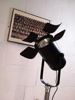Statief vloerlamp - Vintage reflektorlamp - Aluminium,, Antiek en Kunst