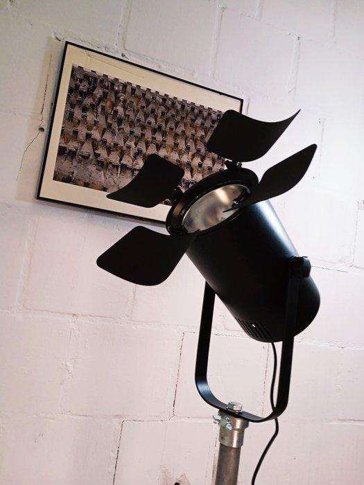 Statief vloerlamp - Vintage reflektorlamp - Aluminium,, Antiek en Kunst, Antiek | Lampen