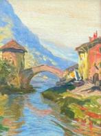 Albert Meindl (1891-1967) - Rivierlandschap, Antiek en Kunst