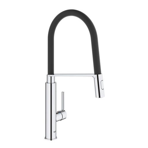 Keukenkraan Grohe Feel 1-Gats met Professionele Handdouche, Doe-het-zelf en Verbouw, Sanitair, Kraan, Nieuw, Ophalen of Verzenden