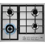 AEG HGB64400SM Gas Kookplaat, Witgoed en Apparatuur, Kookplaten, Ophalen of Verzenden, Nieuw, Inbouw