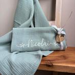 Cadeau voor babyshower. Swaddle met naam van de baby, Verzenden, Nieuw, Kraamcadeau