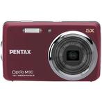 Pentax Optio M90 Digitale Compact Camera - Rood, Verzenden, Zo goed als nieuw