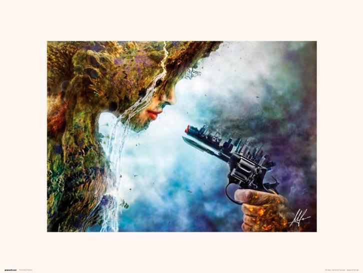 Kunstdruk Mario Sanchez - Nevado Betrayal 40x30cm, Huis en Inrichting, Woonaccessoires | Schilderijen, Tekeningen en Foto's, Nieuw