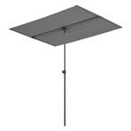 [pro.tec] Parasol 360° Carsoli 120-200x180x130 cm grijs, Tuin en Terras, Parasols, Verzenden, Nieuw