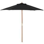 TRUUSK Parasol Tuinparaplu 3-laags Zonwering Bamboe 180/ Po, Tuin en Terras, Parasols, Verzenden, Nieuw