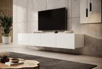 Meubella TV-Meubel Calabas wit 200 cm hangend, Nieuw, Overige materialen, Minder dan 100 cm, 25 tot 50 cm