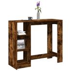 vidaXL Bartafel met schap 124x46x103,5 cm bewerkt hout, Verzenden, Nieuw