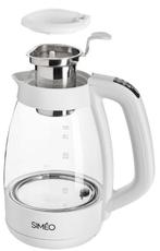 Waterkoker / Theepot Simeo Verre Blanc 1,2L, Witgoed en Apparatuur, Waterkokers, Nieuw