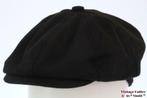 flatcap Paperboy pet Hawkins zwart 57, 58, 59 en 60 nieuw, Nieuw, Pet, Ophalen of Verzenden