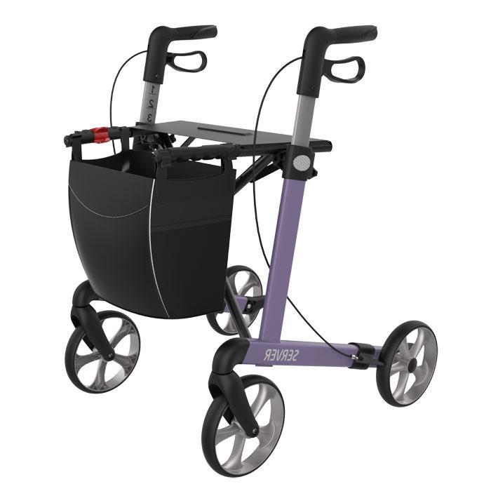 Rehasense Rollator Server L lila, Diversen, Verpleegmiddelen, Ophalen of Verzenden