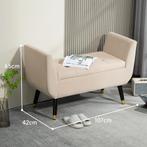 TRUUSK Luxe Gestoffeerde Zitbank met Opbergruimte - Armleuni, Verzenden, Nieuw
