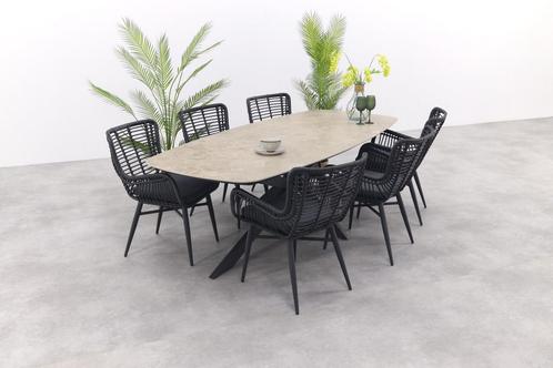 VDG Jasmine/Prado deens ovale tuinset (7-delig) -, Tuin en Terras, Tuinsets en Loungesets, Tuinset, Nieuw, Rvs, Verzenden