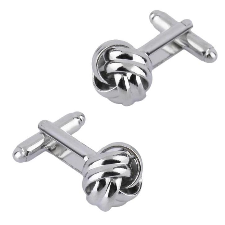 Fako Bijoux - Manchetknopen - Gevlochten Knoop - Ø 14mm -, Sieraden, Tassen en Uiterlijk, Manchetknopen, Verzenden