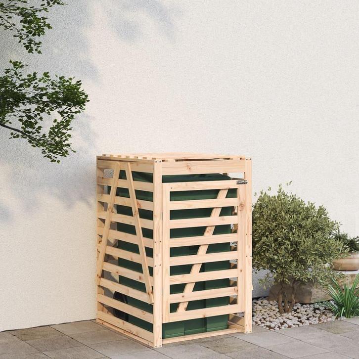 Houten Containerbox Massief Hout | Laatste Stuk!, Tuin en Terras, Bergingen en Tuinkasten, Nieuw, Hout, Containerberging, Ophalen of Verzenden
