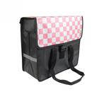 Beck Enkele Shopper Fietstas Pink Checker, Nieuw