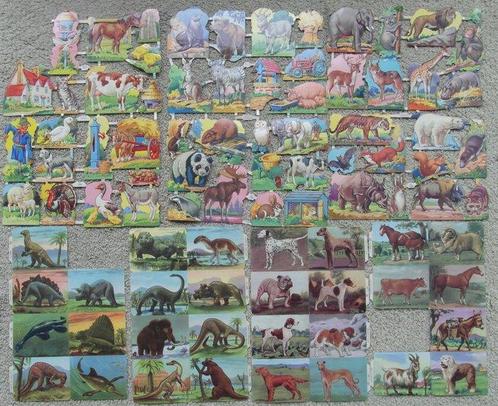 Themacollectie - Vintage Poezieplaatjes (dieren) 335 stuks, Antiek en Kunst, Antiek | Speelgoed