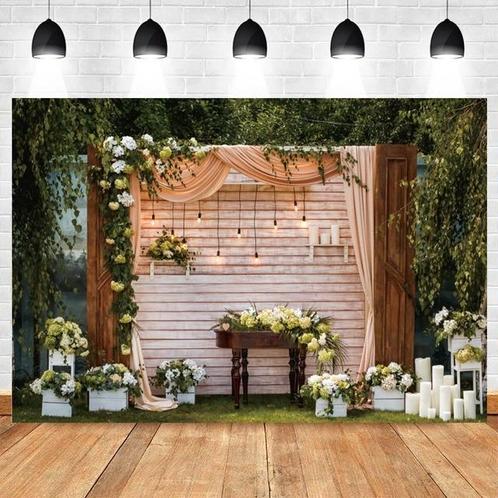 Backdrop, achtergrond, flowerwall flower wall ,polyester, Hobby en Vrije tijd, Knutselen, Nieuw, Ophalen of Verzenden