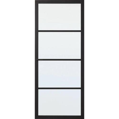 Cando binnendeur BRADFORD 88x201,5 (Stomp, Blankglas), Doe-het-zelf en Verbouw, Deuren en Horren, Nieuw, Glas, Hout, Binnendeur