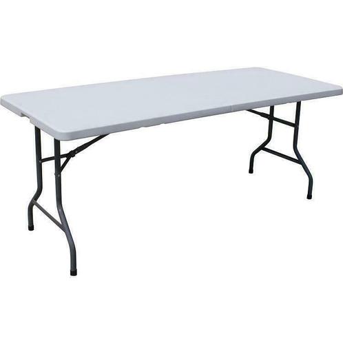 Buffettafel inklapbaar 180 cm met wit kunststof tafelblad, Huis en Inrichting, Tafels | Eettafels, 50 tot 100 cm, 150 tot 200 cm