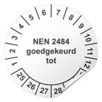 Keuringssticker NEN 2484 goedgekeurd tot, Nieuw, Verzenden