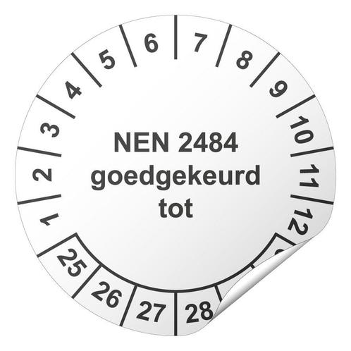 Keuringssticker NEN 2484 goedgekeurd tot, Hobby en Vrije tijd, Stickers en Plaatjes, Verzenden