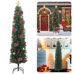 Cheqo® Kunstkerstboom Smal - Smalle Kerstboom - 210 cm Hoog, Verzenden, Nieuw