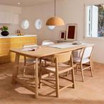 *WOONWINKEL* Kave Home Idun Eiken Design Eettafel 220 X 100, Huis en Inrichting, Tafels | Eettafels, Verzenden, Nieuw