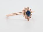 Zonder Minimumprijs - Ring 14 kt. - 0.34ct. tw. Saffier, Sieraden, Tassen en Uiterlijk, Ringen, Nieuw