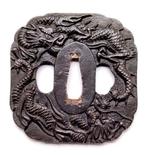 Draak tsuba - Japan - Edo Periode (1600-1868)