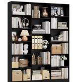 Moderne Boekenplank met 17 Compartimenten, Huis en Inrichting, Kasten | Boekenkasten, Verzenden, Nieuw