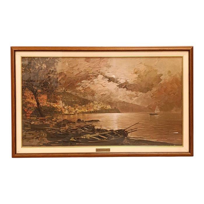 Riccardo Colucci (1937) - Marina, Antiek en Kunst, Kunst | Schilderijen | Modern