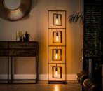 Vloerlamp Industriele Vintage Tina Square - 2025 - Zwart, Huis en Inrichting, Lampen | Vloerlampen, Verzenden, Nieuw, Kunststof