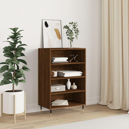 vidaXL buffetkast 57x35x90 cm bewerkt hout bruin eikenkleur, Huis en Inrichting, Kasten | Buffetkasten, 25 tot 50 cm, Nieuw, Overige houtsoorten